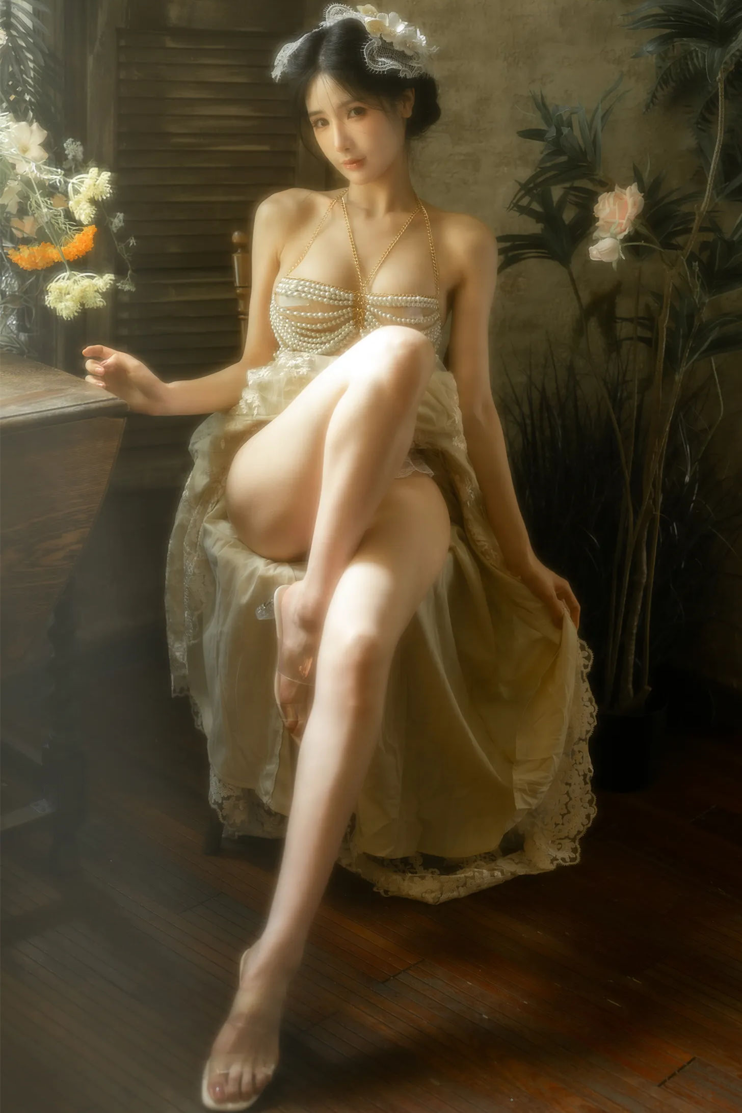 Gallery - 橙子喵酱寫真 - 叫兽 法式修过 长裙礼服 50張